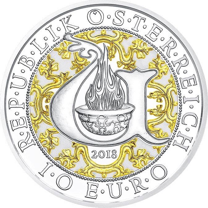 2018 Uriel - O Anjo Iluminador - 10€ Áustria Proof